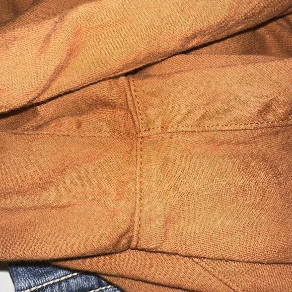 AG Jeans RENN Orange Brown High-rise Utility Barrel Pants in Clay Stone - Picture 4 of 6
